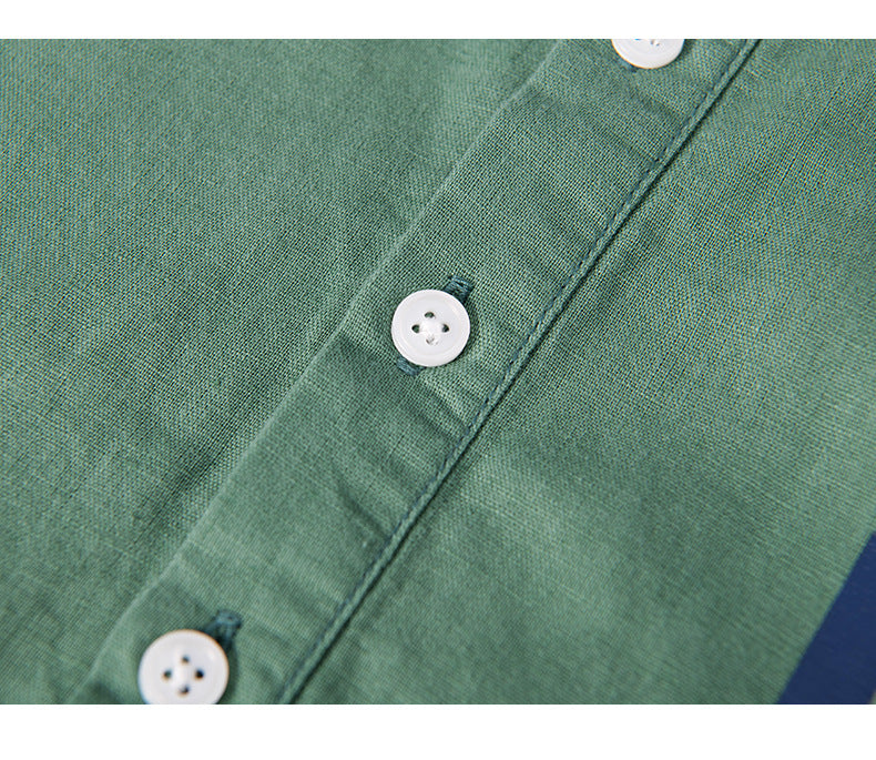 Men’s T-Shirt Short Sleeve Cotton Breathable Solid Color