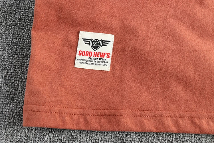 Men’s T-Shirt Short Sleeve Cotton Casual Solid Color