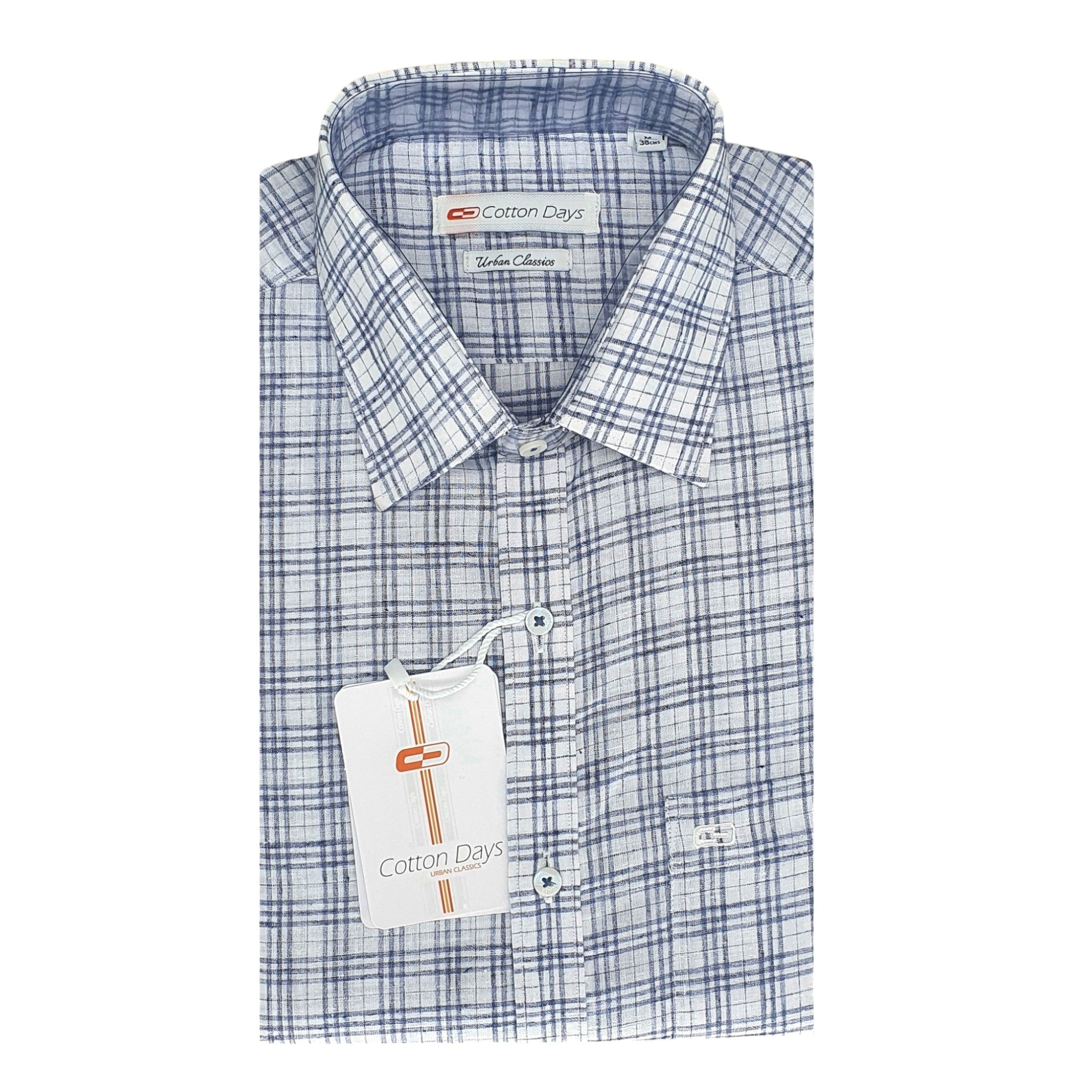 Mens long sleeve pocket cotton party casual office wear checks lihgt colours shirts