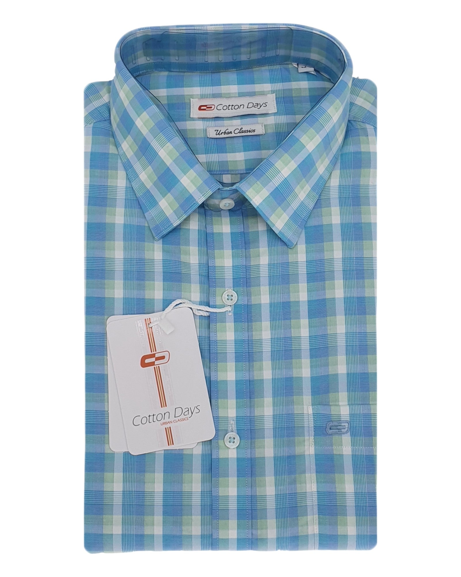Mens long sleeve pocket cotton party casual ceremonial wear checks liht colours shirts