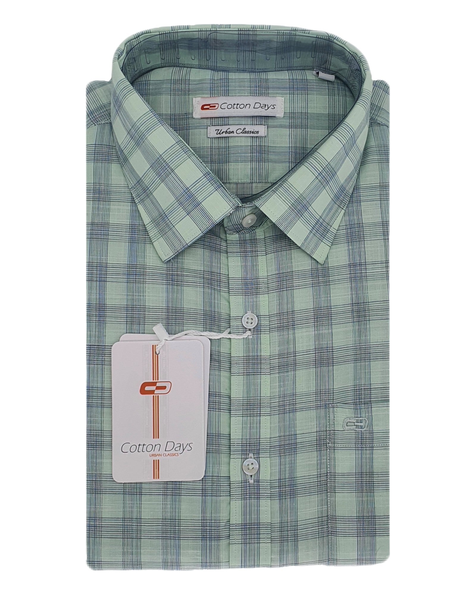 Mens long sleeve pocket cotton party casual ceremonial wear checks liht colours shirts