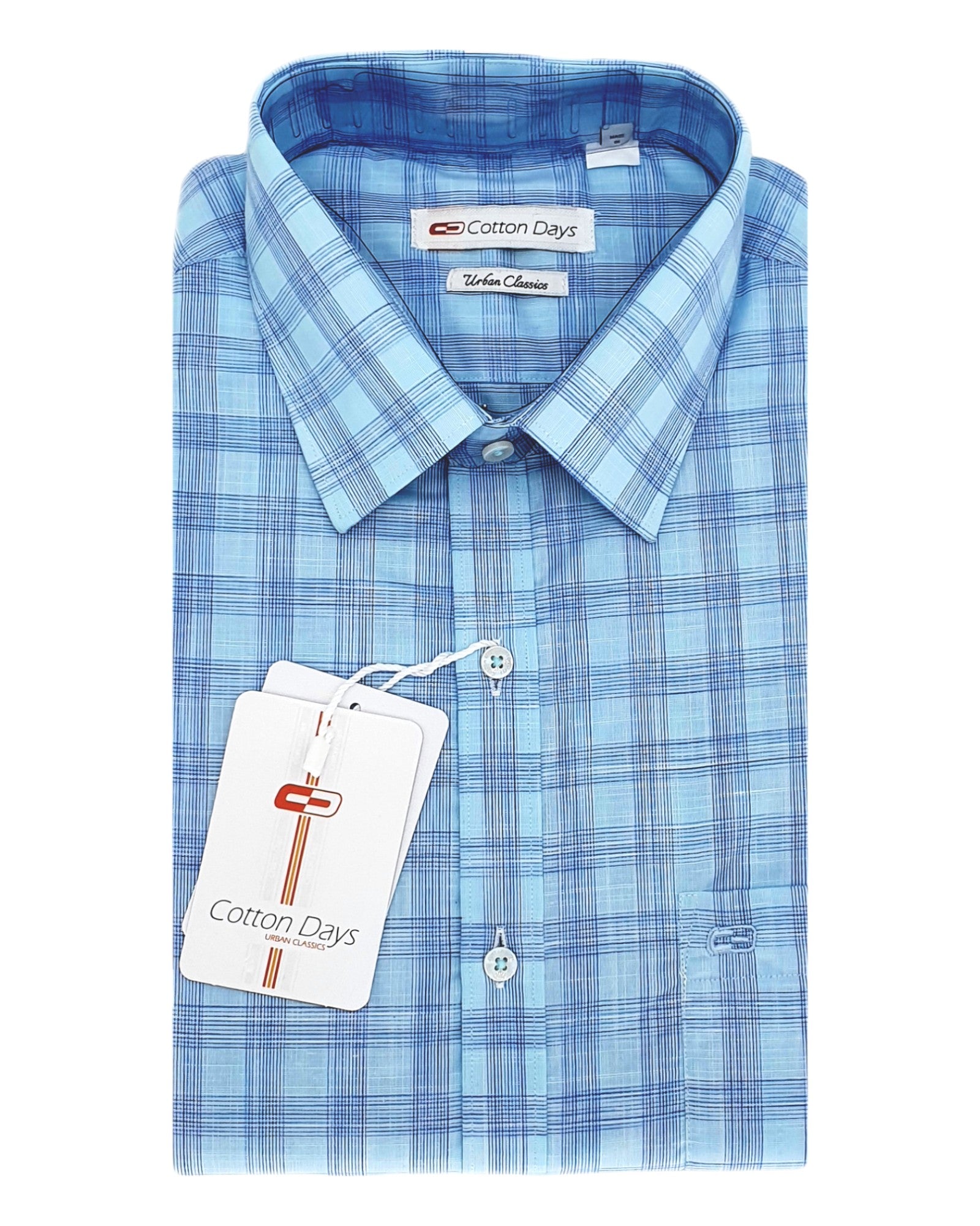 Mens long sleeve pocket cotton party casual ceremonial wear checks liht colours shirts