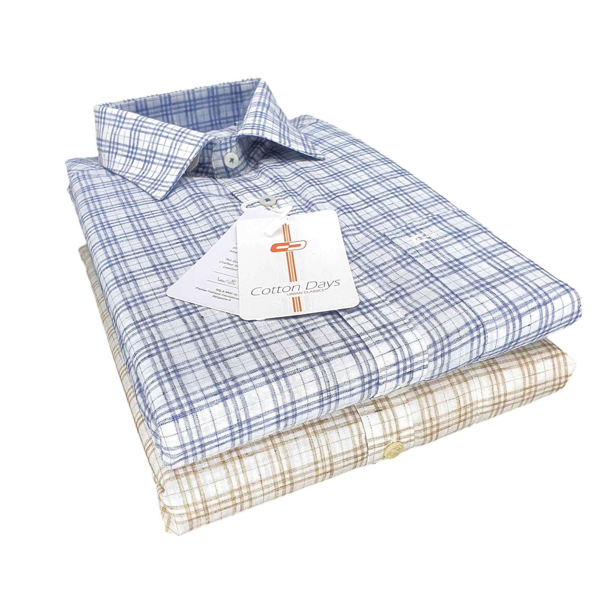 Mens long sleeve pocket cotton party casual office wear checks lihgt colours shirts