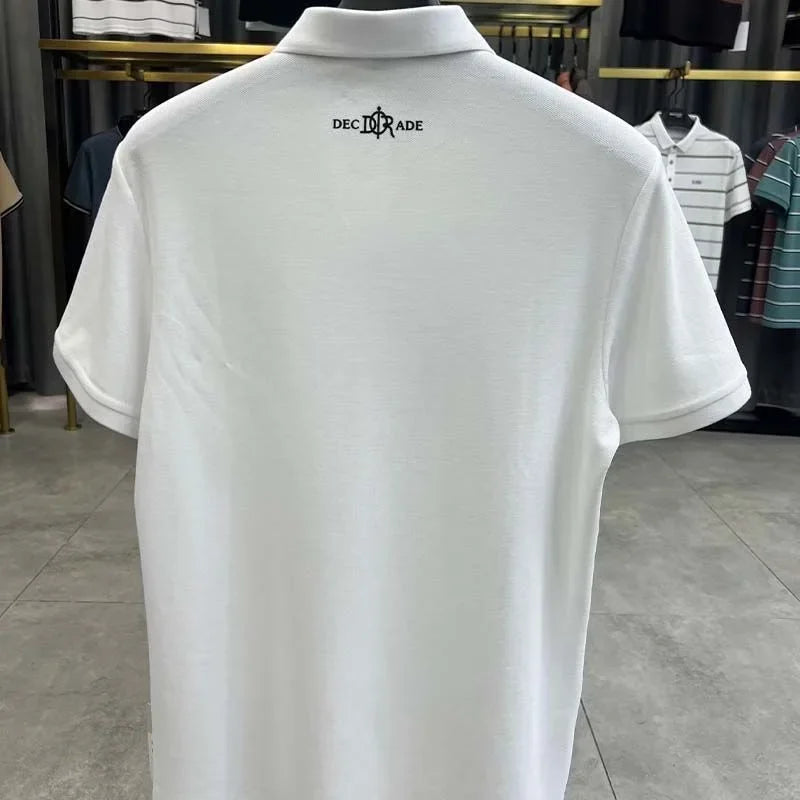 Men’s Polo Shirt Short Sleeve Cotton Business Casual Casual Summer
