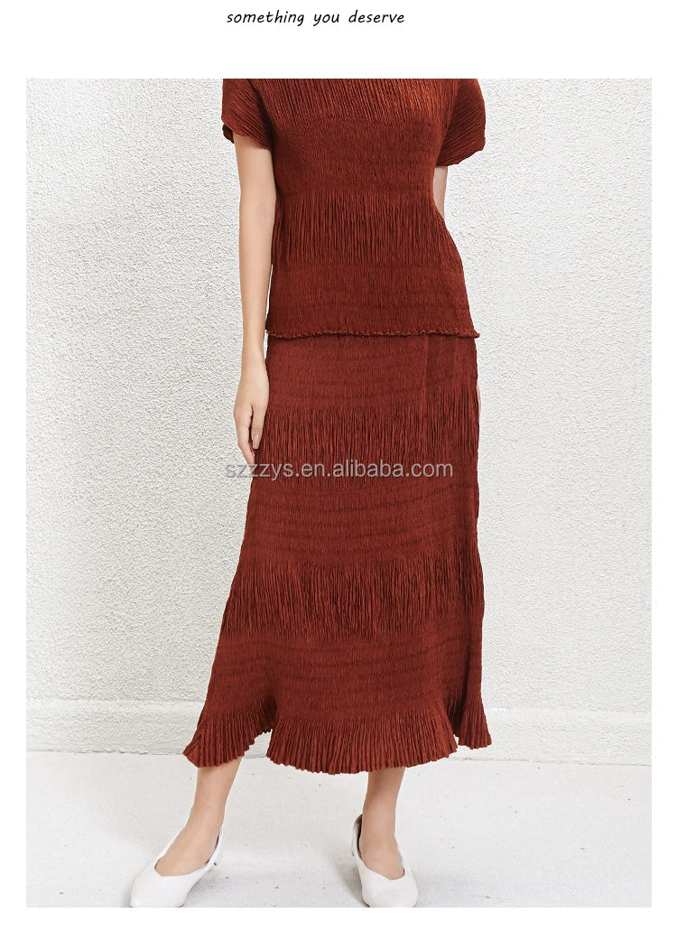 Women’s Skirt Pleated Casual Lightweight Summer