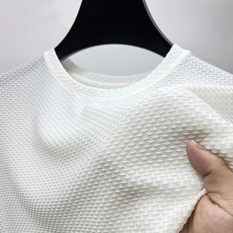 Men’s Polo Shirt Short Sleeve Summer Solid Color Breathable Fashion