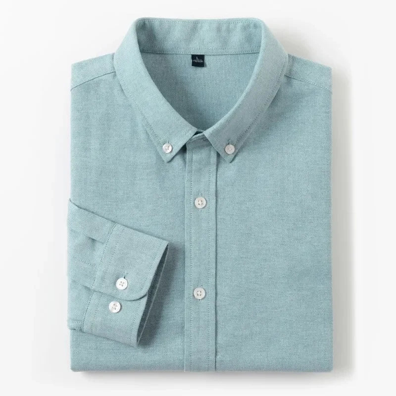 Men’s Shirt Long Sleeve Cotton Casual Breathable