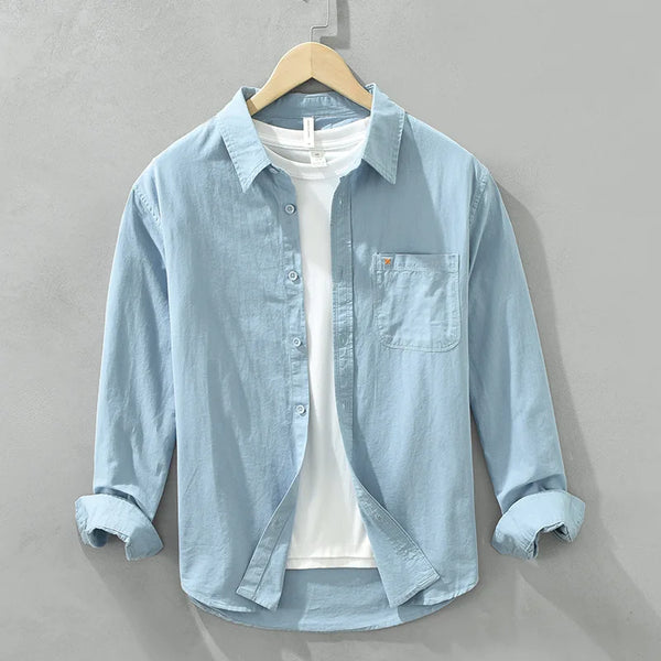 Men’s Shirt Long Sleeve Cotton Casual