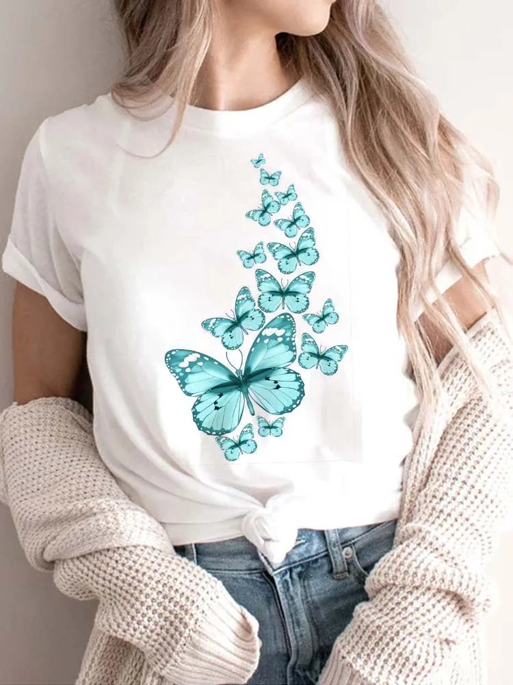 Women’s Top T-Shirt Printed Summer Casual