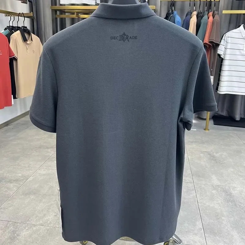 Men’s Polo Shirt Short Sleeve Cotton Business Casual Casual Summer