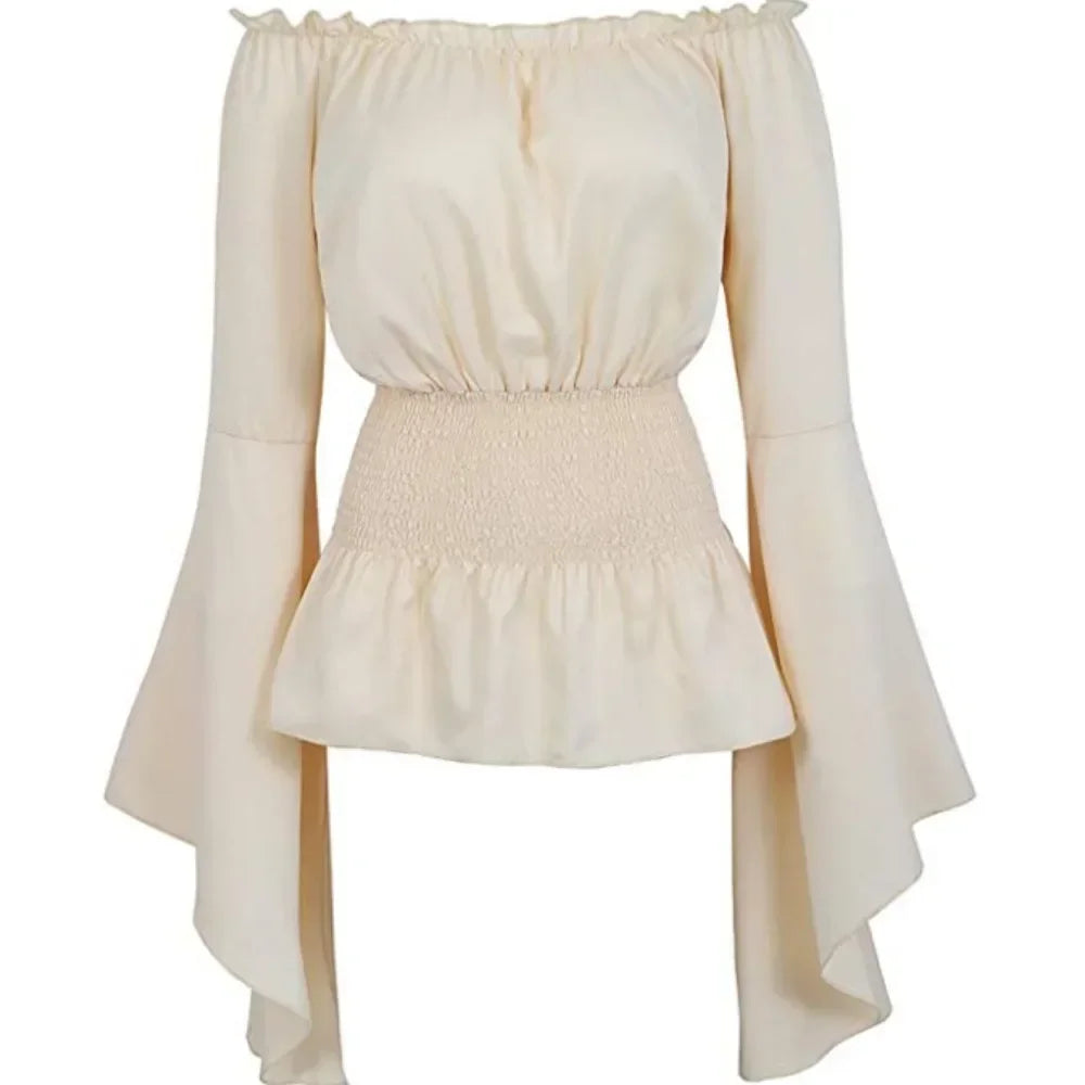 Women’s Top Blouse Long Sleeve Stretchy Casual