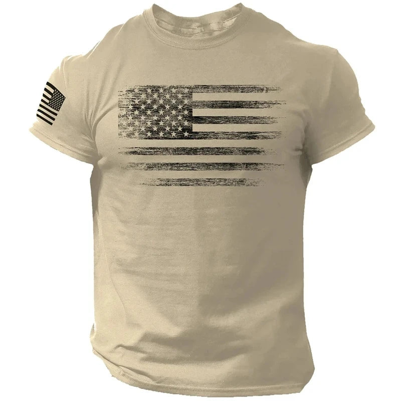 Men’s T-Shirt Casual Athletic Printed Short Sleeve