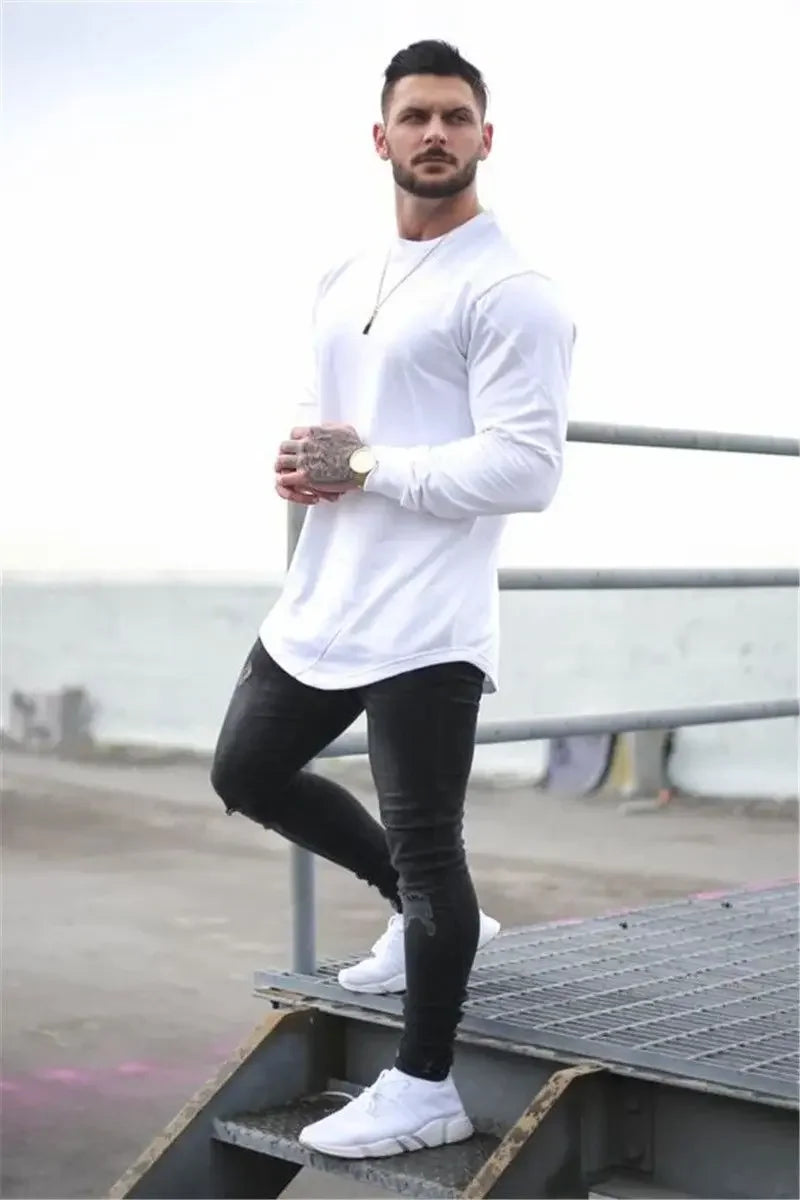 Men’s Shirt Casual Athletic Long Sleeve