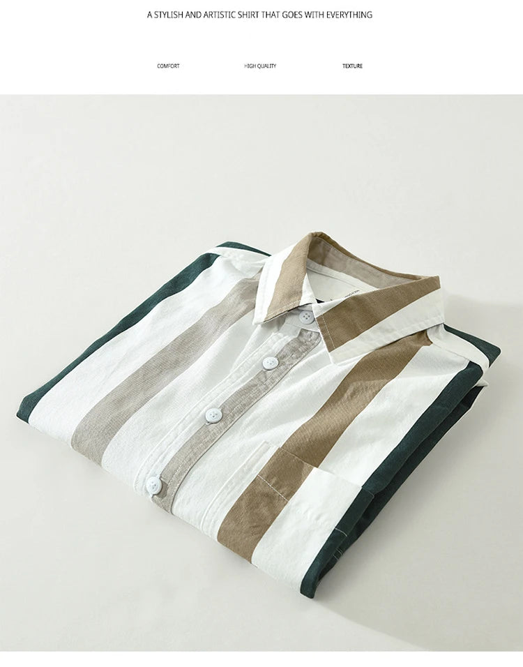 Men’s Shirt Long Sleeve Cotton Casual