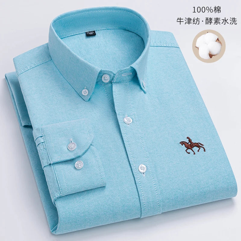 Men’s Shirt Long Sleeve Cotton Casual