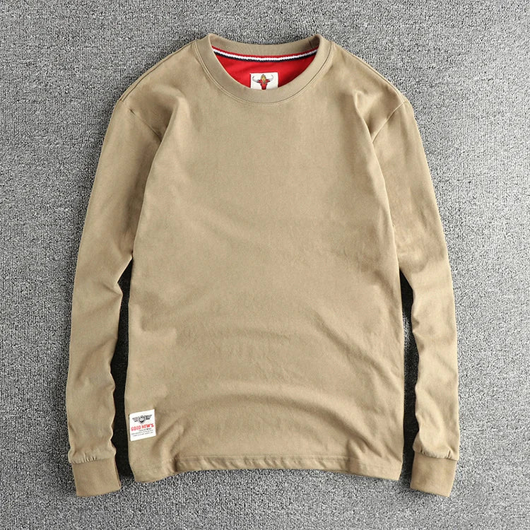 Men’s T-Shirt Long Sleeve Cotton Cotton Comfort Fit