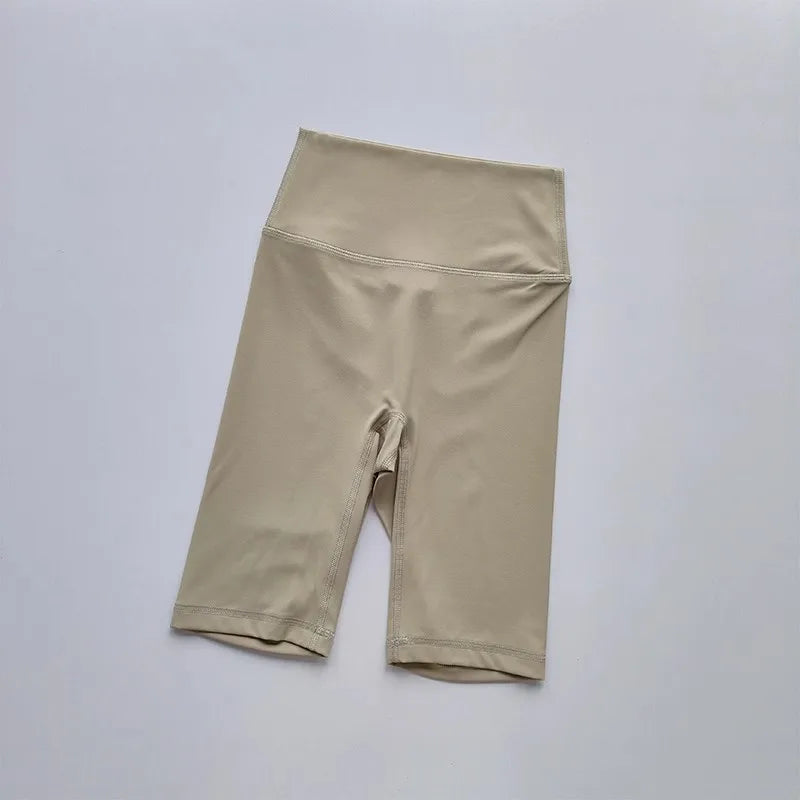 Women’s Shorts High Waist Sporty Solid Color