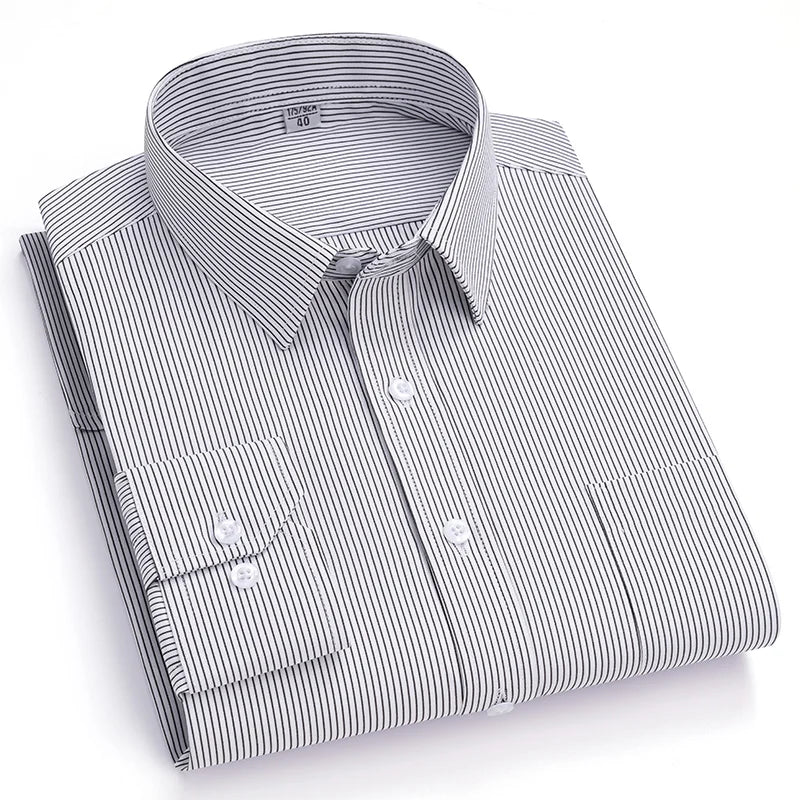 Men’s Shirt Long Sleeve Formal Solid Color