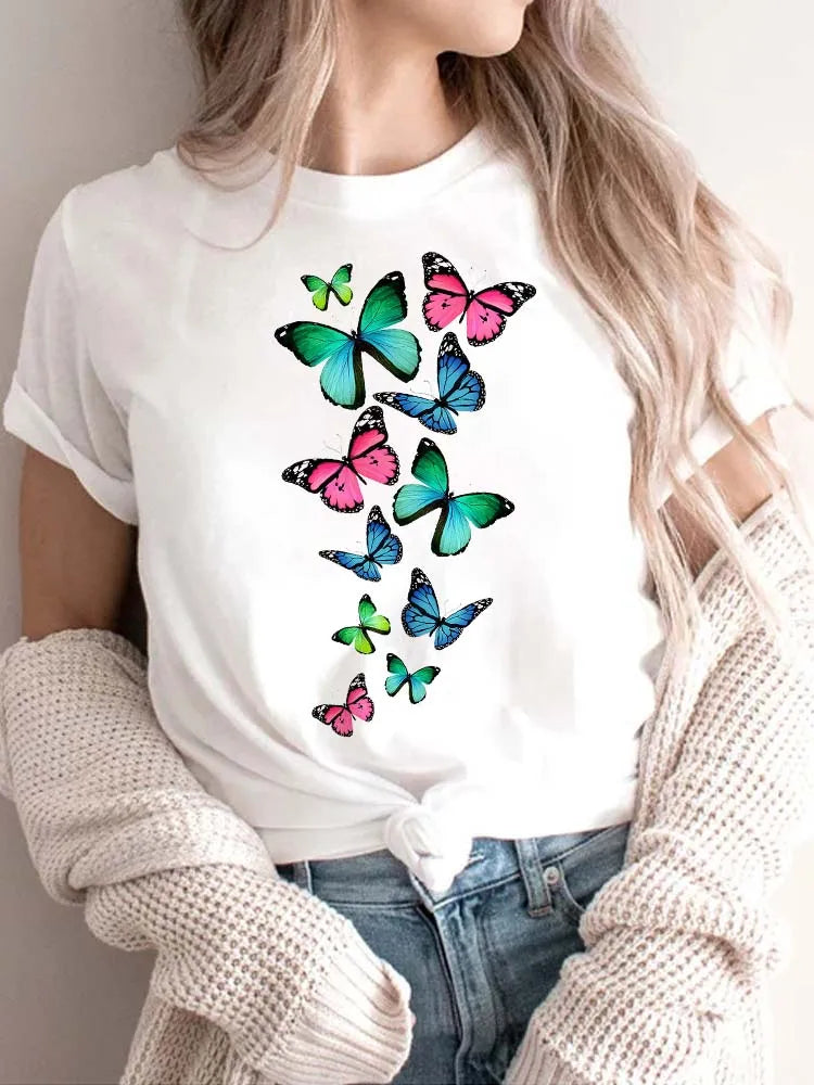 Women’s Top T-Shirt Printed Summer Casual
