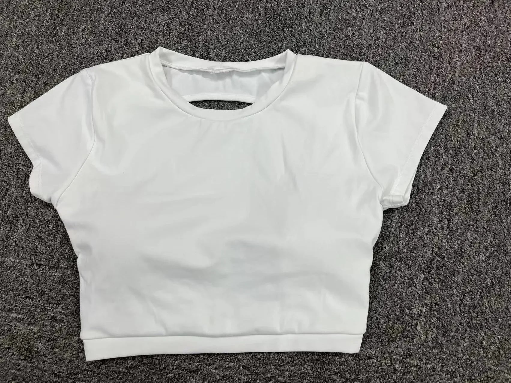 Women’s Gym Top Crop Top Moisture Wicking Seamless Athletic