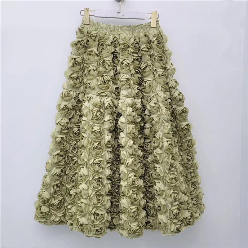 Women’s Skirt High Waist A-Line Summer Casual