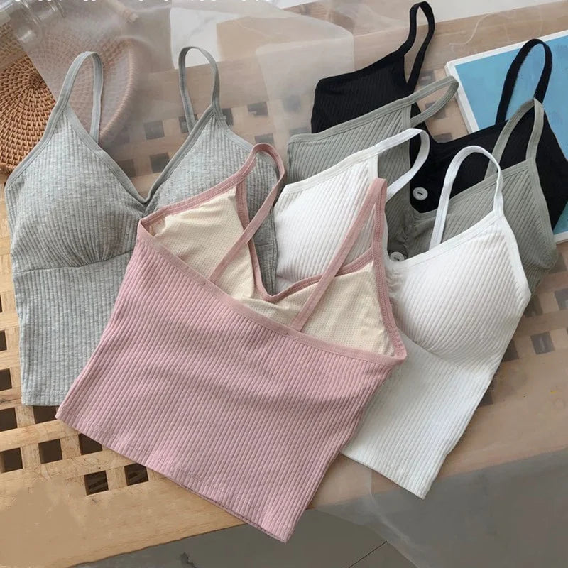 Women’s Top Tank Top Crop Top Cotton Casual