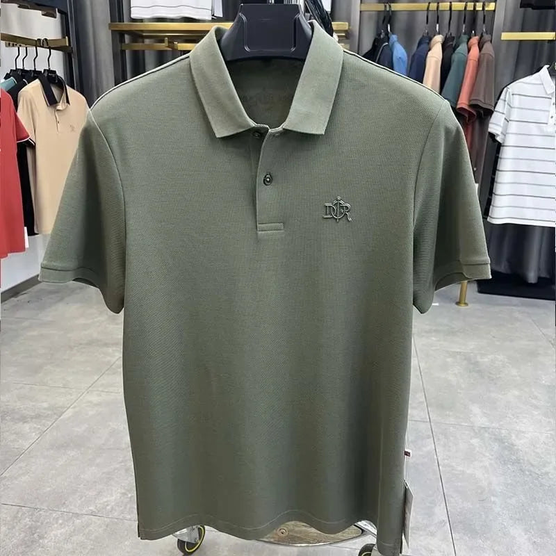 Men’s Polo Shirt Short Sleeve Cotton Business Casual Casual Summer