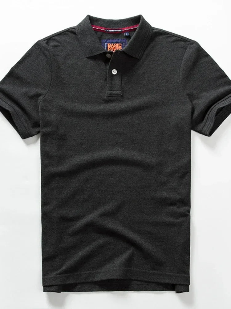 Men’s Polo Shirt Cotton Summer Fashion