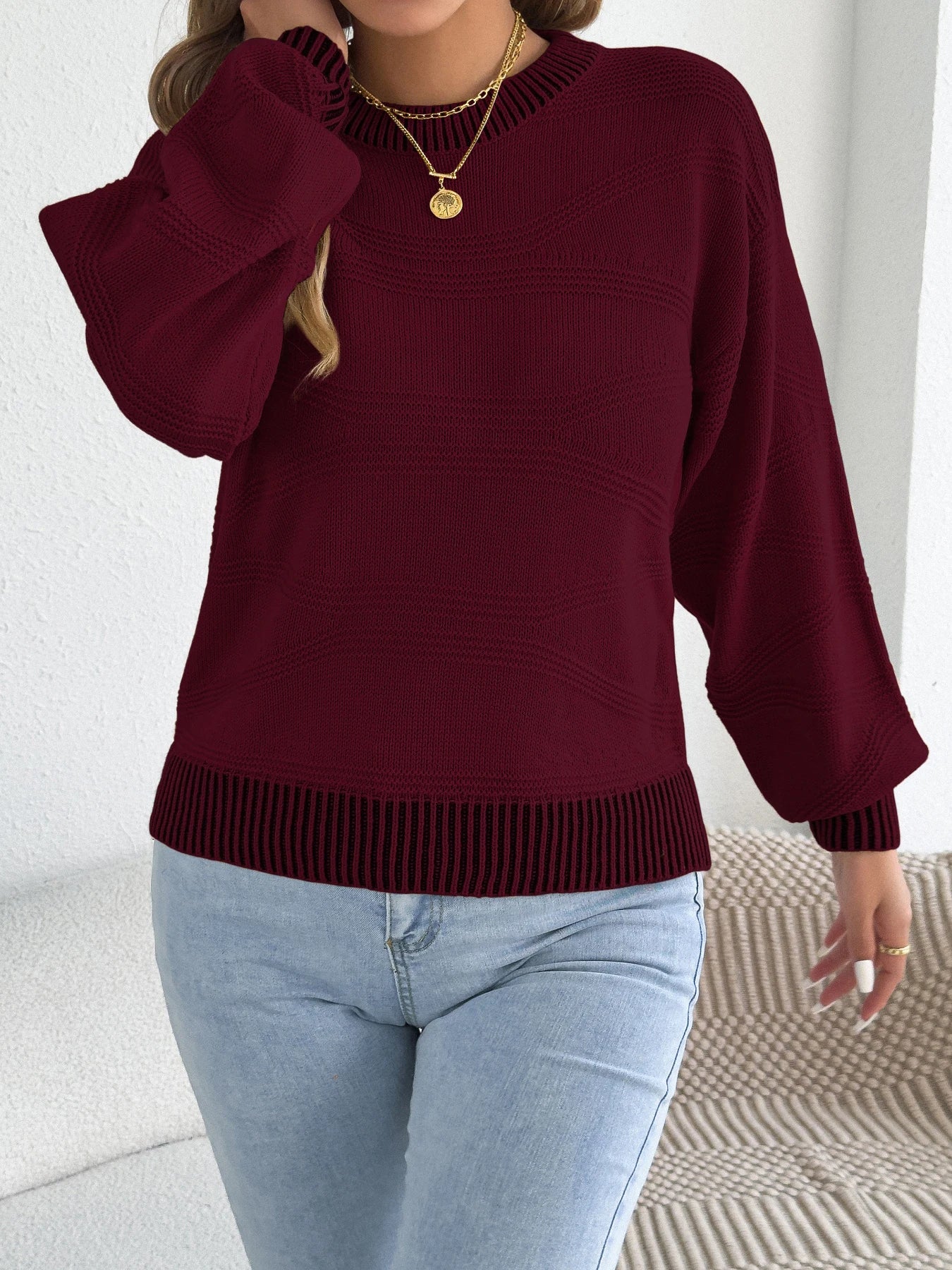 Women’s Top Long Sleeve Casual Stretchy