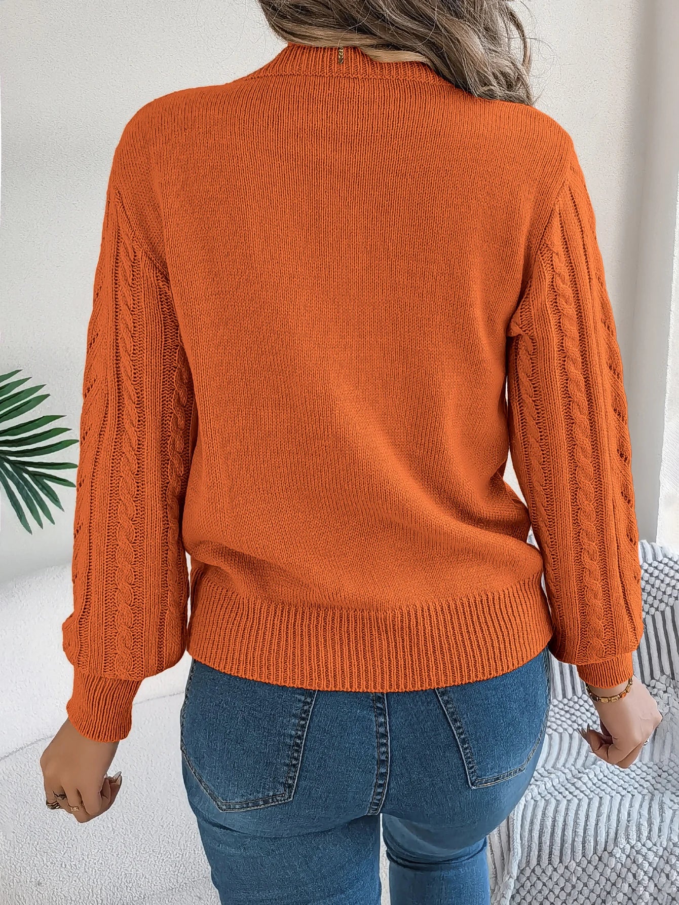 Women’s Top Long Sleeve Solid Color Casual Stretchy