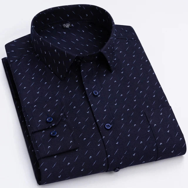 Men’s Shirt Long Sleeve Casual Formal Printed