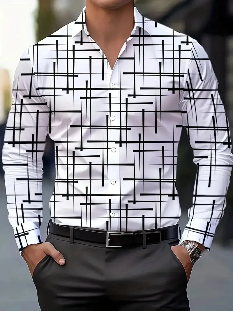 Men’s Shirt Long Sleeve Casual Cotton Comfort Fit