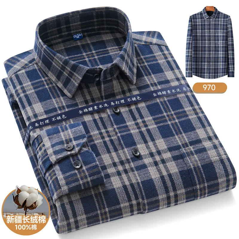 Men’s Shirt Long Sleeve Cotton Formal Slim Fit