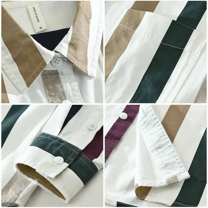 Men’s Shirt Long Sleeve Cotton Casual