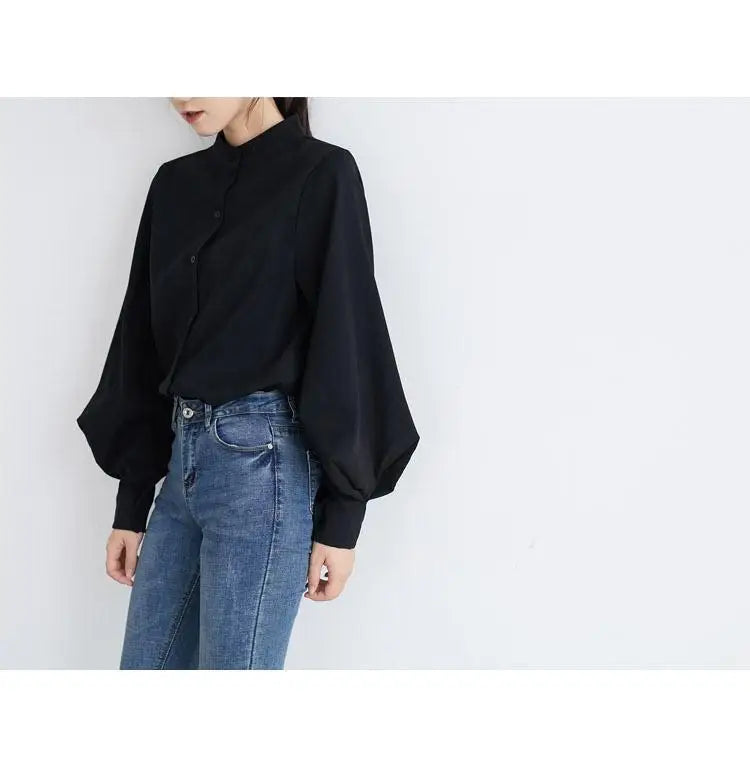 Women’s Top Blouse Long Sleeve Casual Solid Color