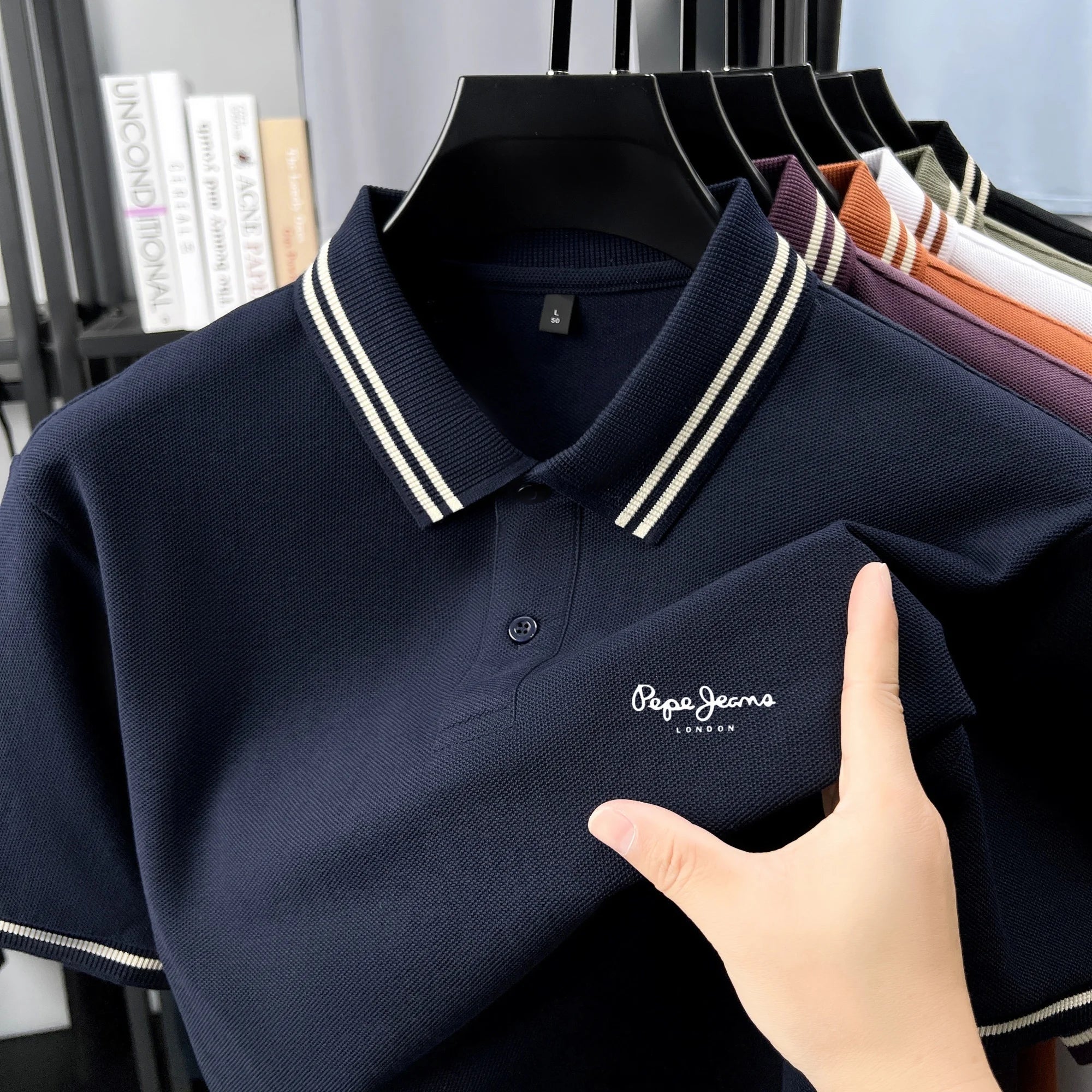 Men’s Polo Shirt Cotton Short Sleeve Casual Summer Fashion