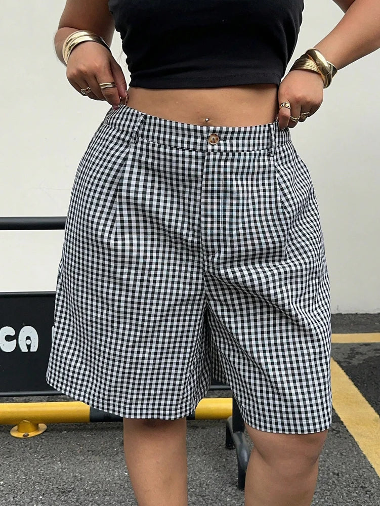 Women’s Shorts Casual Elastic Waist Cotton Summer
