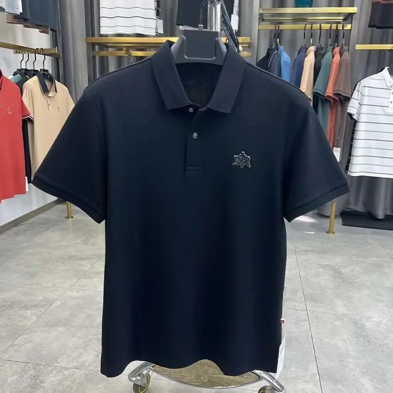 Men’s Polo Shirt Short Sleeve Cotton Business Casual Casual Summer