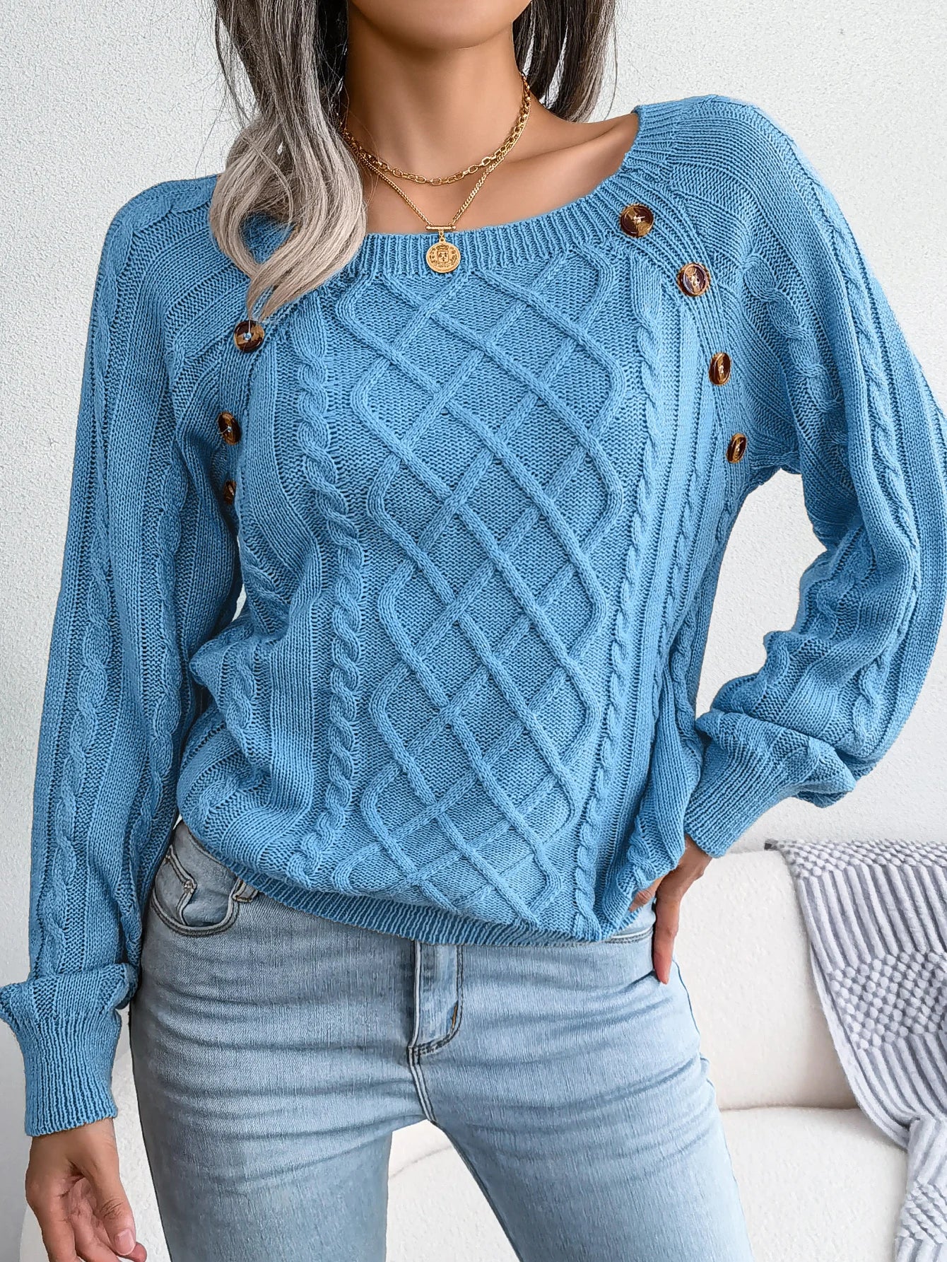 Women’s Top Long Sleeve Casual Stretchy Solid Color