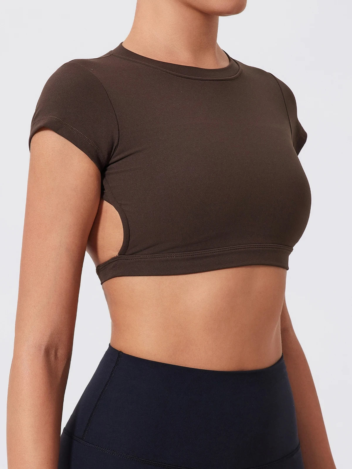 Women’s Gym Top Crop Top Moisture Wicking Athletic