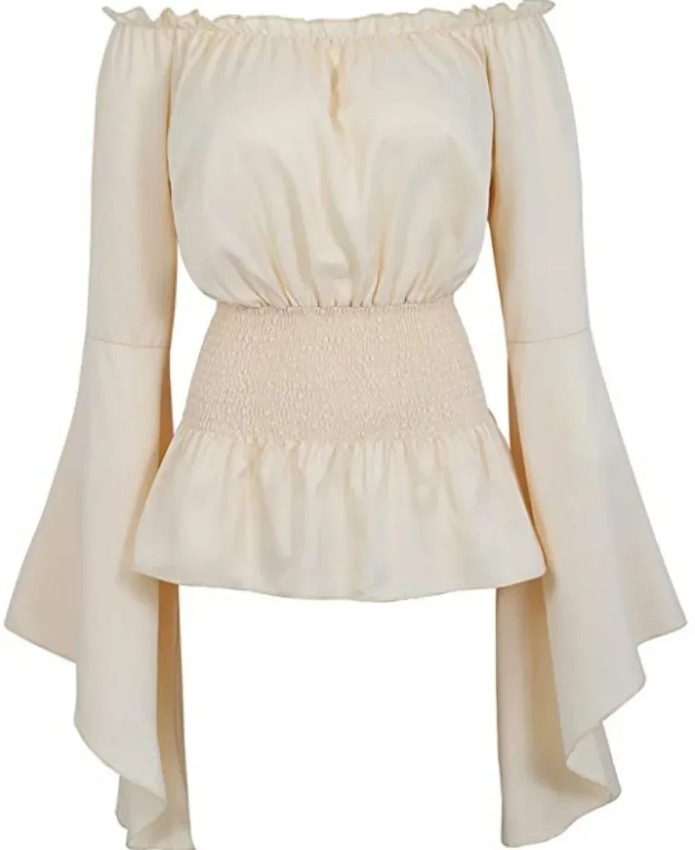 Women’s Top Blouse Long Sleeve Stretchy Casual