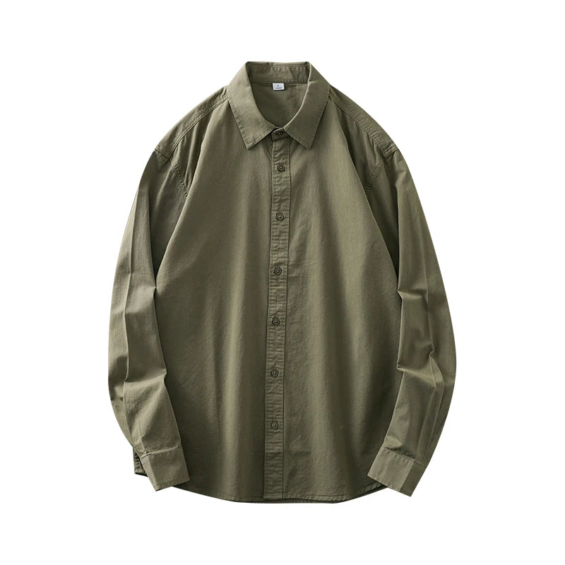 Men’s Shirt Long Sleeve Cotton Casual Formal