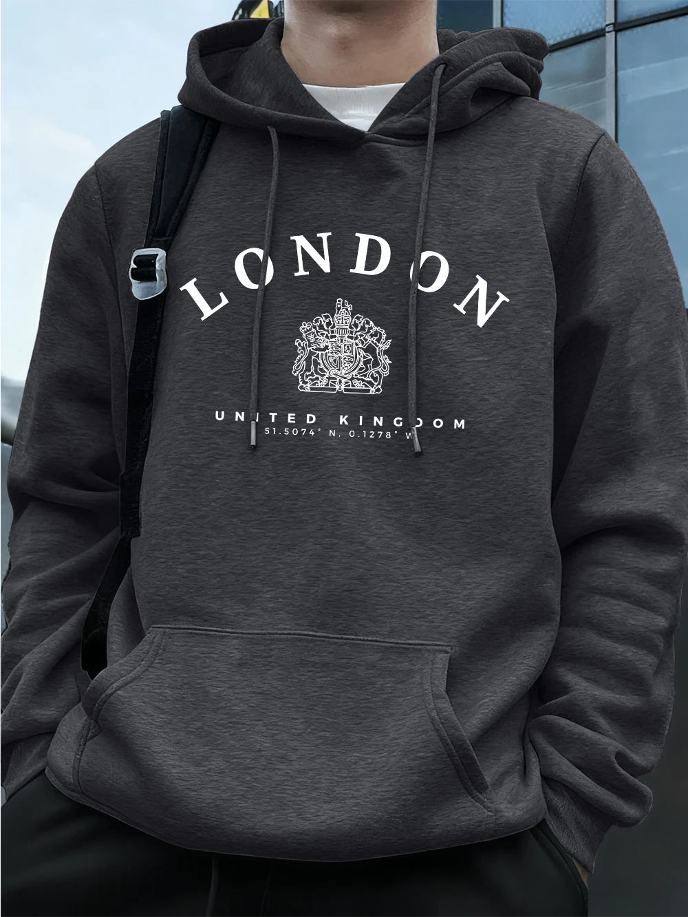 Men’s Hoodie Pullover Fleece Warm Casual