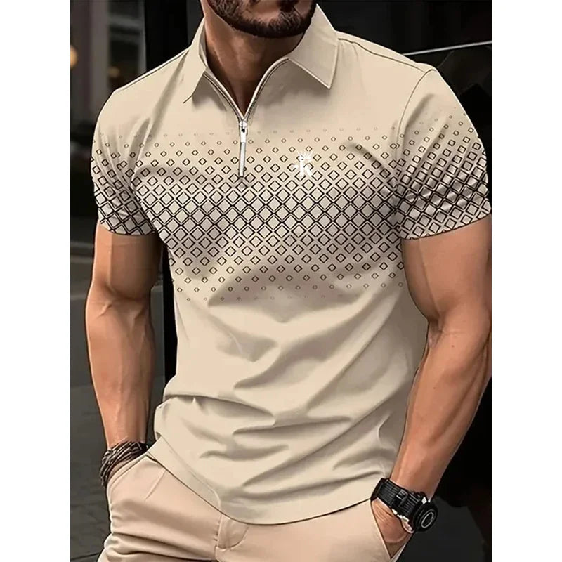 Men’s Polo Shirt Short Sleeve Business Casual Casual Summer
