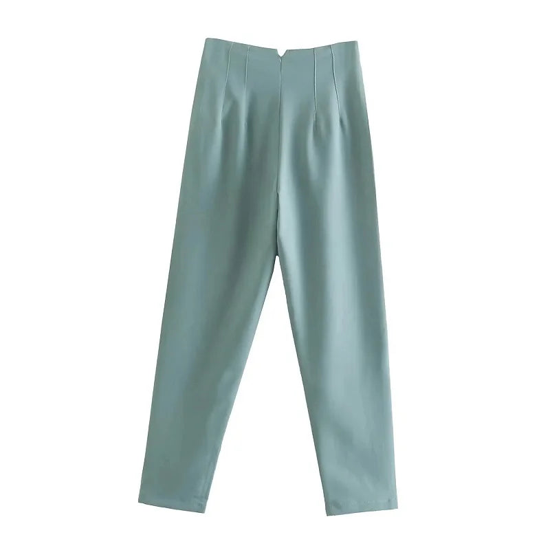 Women’s Trousers High Waist Formal Comfort Fit Stretchy