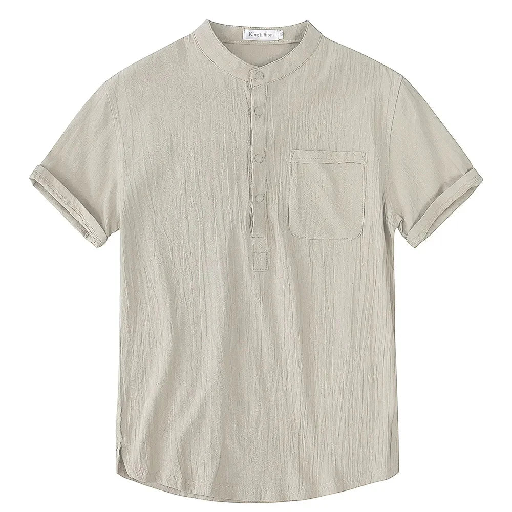 Men’s Polo Shirt Short Sleeve Cotton Casual Summer Solid Color