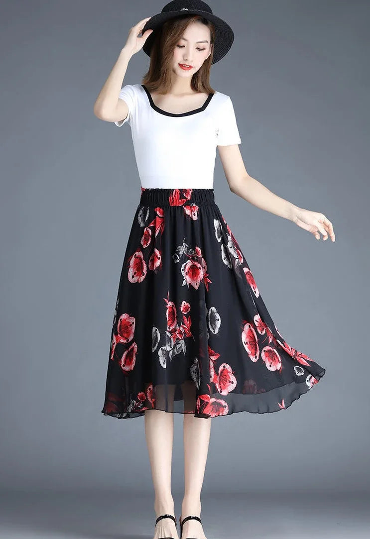 Women’s Skirt Midi Casual Summer