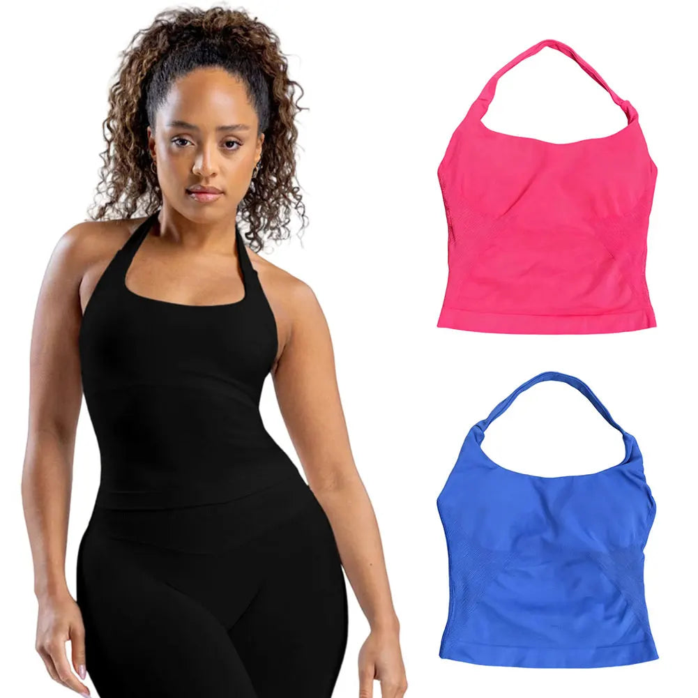 Women’s Gym Top Tank Top Crop Top Seamless Athletic