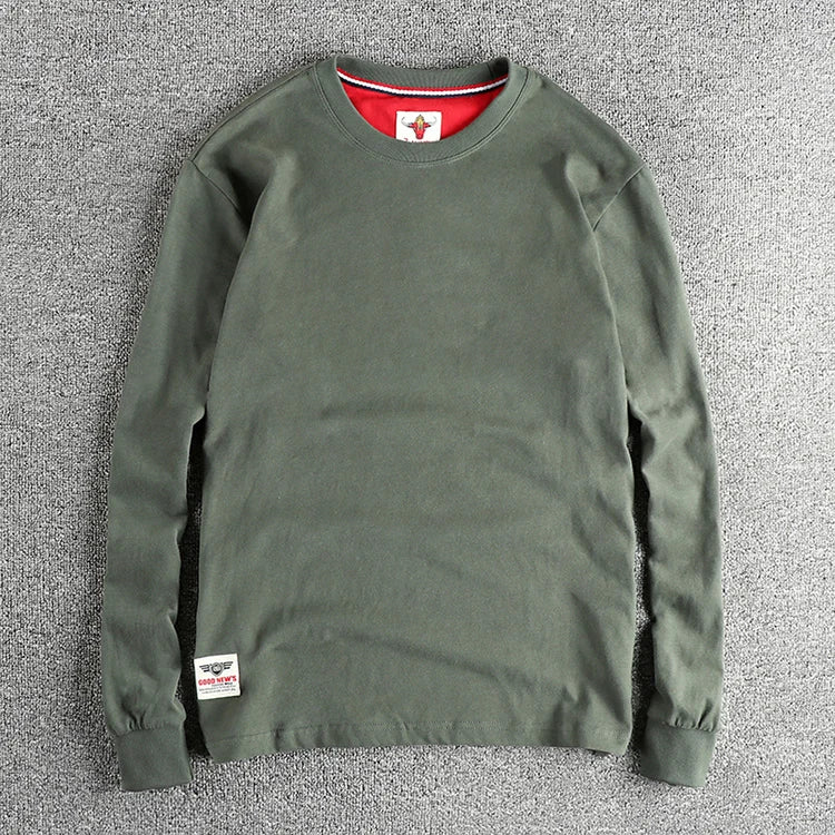 Men’s T-Shirt Long Sleeve Cotton Cotton Comfort Fit