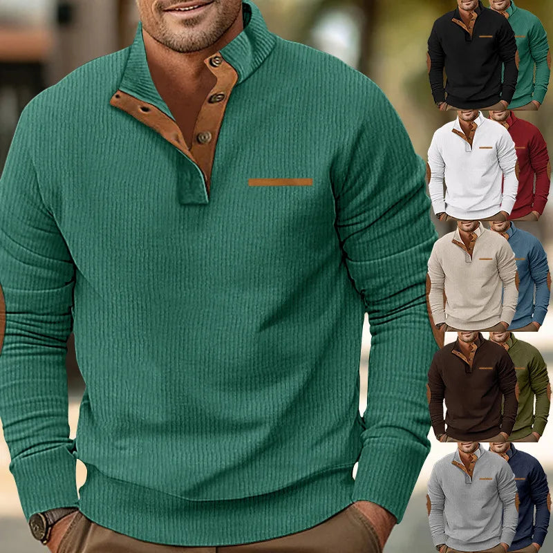 Men’s Hoodie Kangaroo Pocket Long Sleeve Winter Pullover Fleece Poly Blend